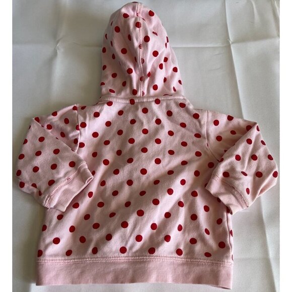 Lot of 2 Carter's Girls Fleece Pullover, Zip Up Hooded Sweatshirt Size 9 Months - Picture 10 of 15